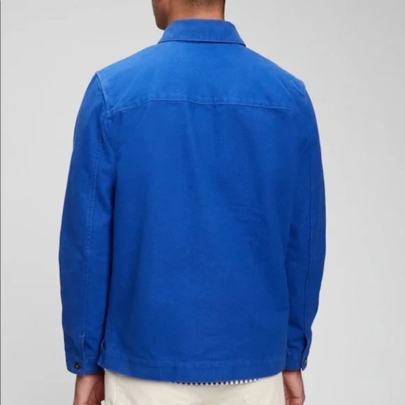 Gap Mens Chore Jacket Primary Blue Large and XL - Picture 2 of 7